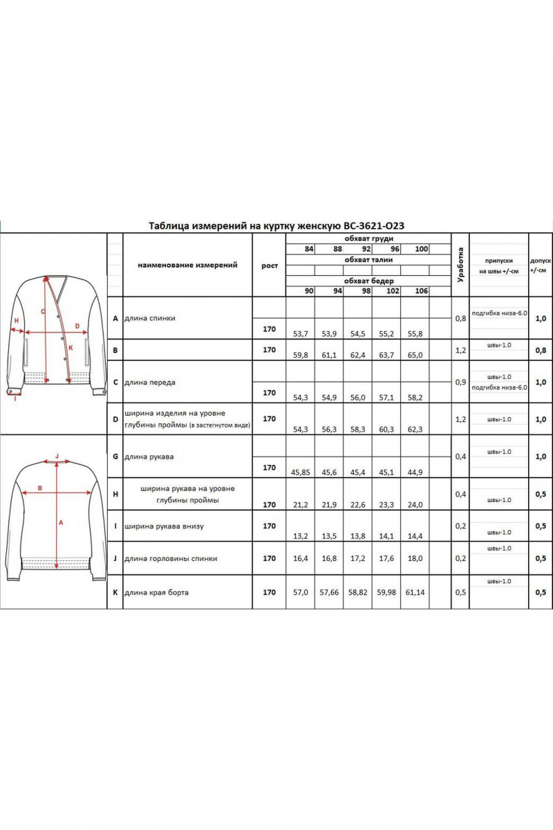 Женская куртка КАЛИНКА ВС-3621-О23 бирюзовый