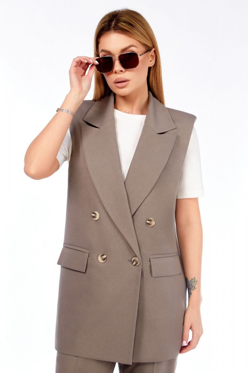 Брючный костюм LEANNA-STYLE 9024-1 бежевый