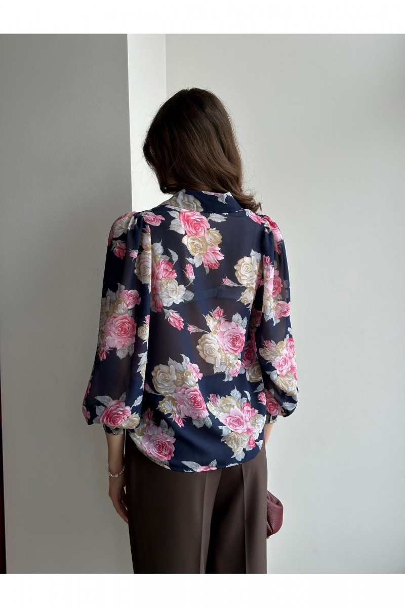 Блузы LIZET М376-1 розовый_розы