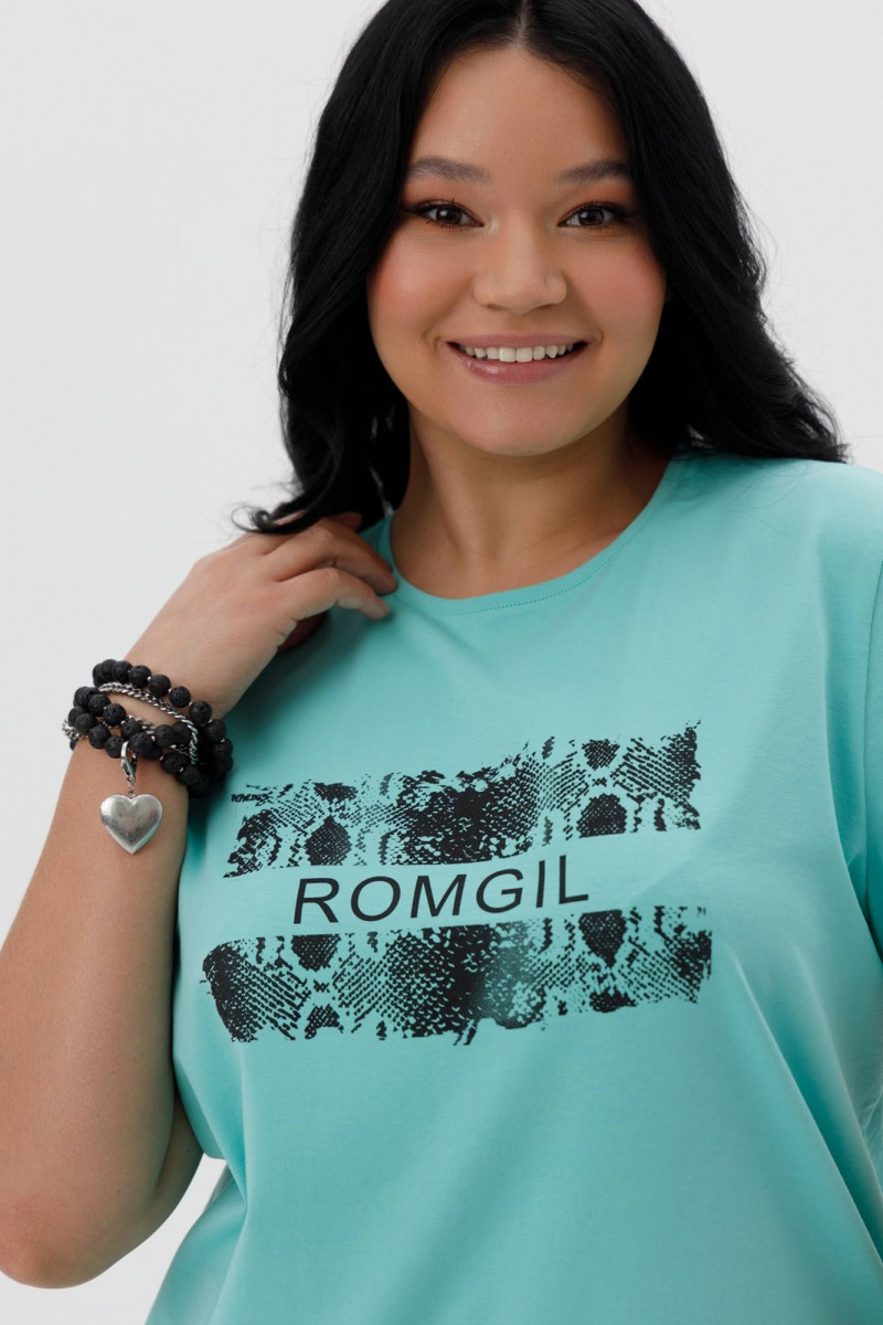 Майки Romgil РП0068-ХЛ4 бирюзовый иней