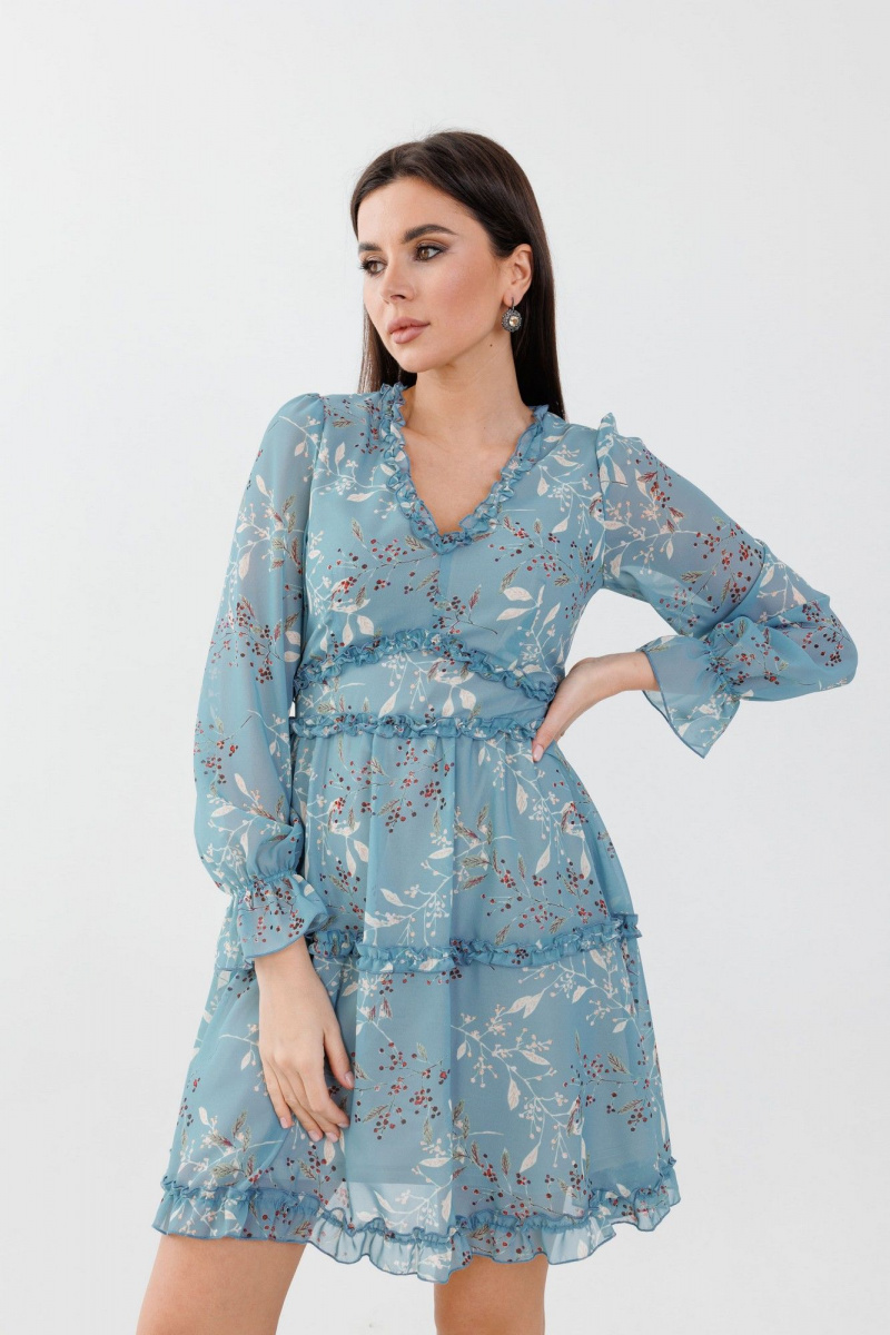 Платья Anelli 1580 голубая_лагуна