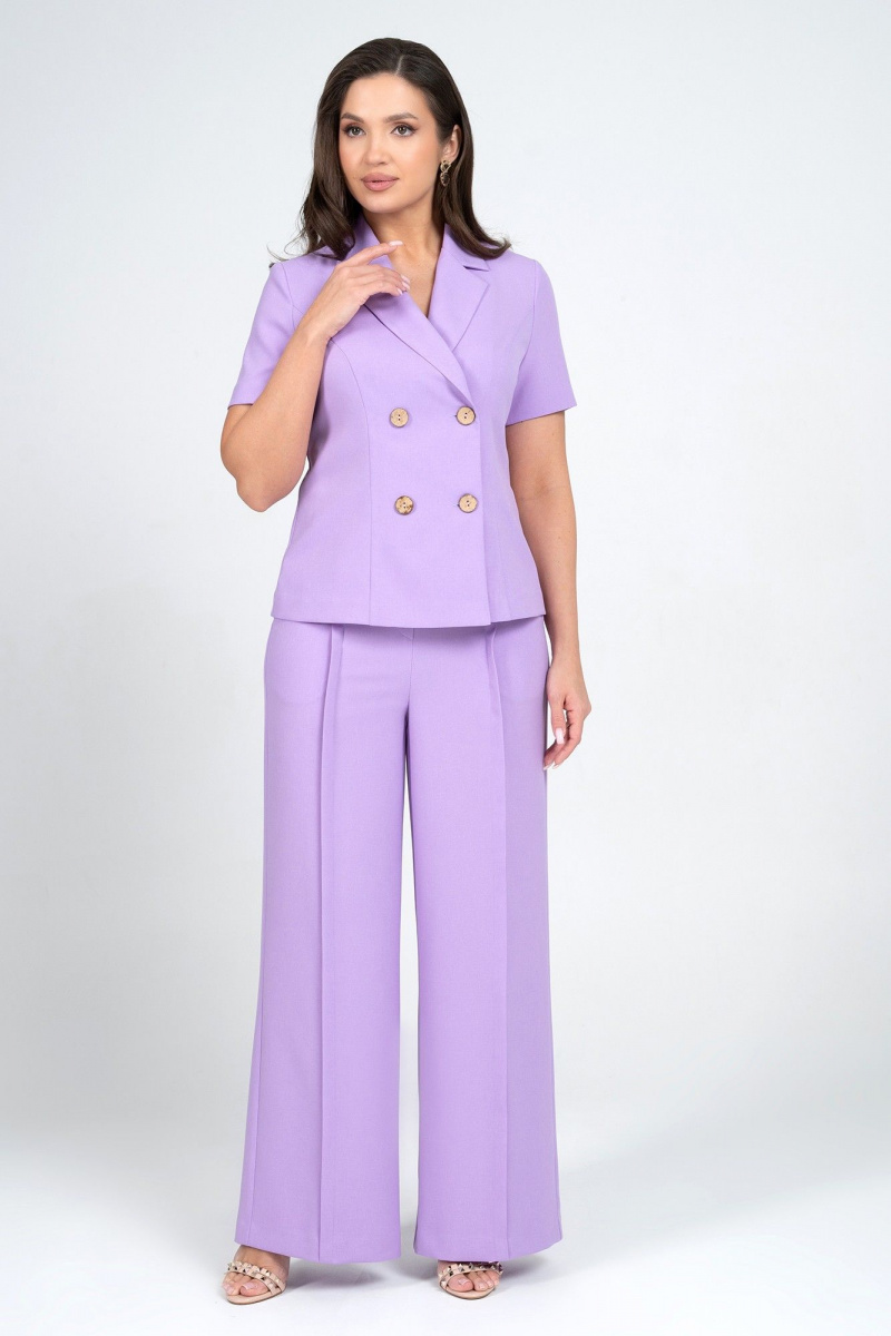Брючный костюм Alani Collection 2344 лаванда