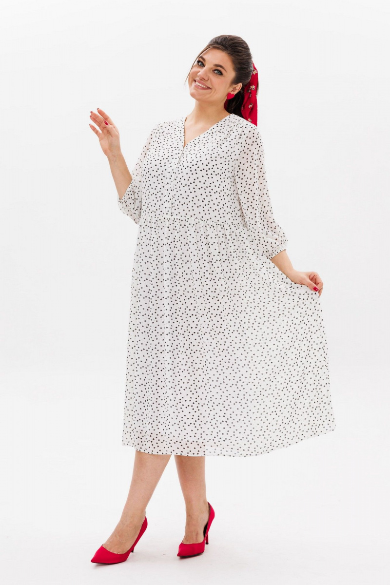 Платья Anelli 1460 белый_ангел