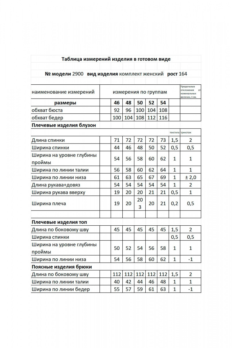 Брючный комплект Мода Юрс 2900 синий_горох