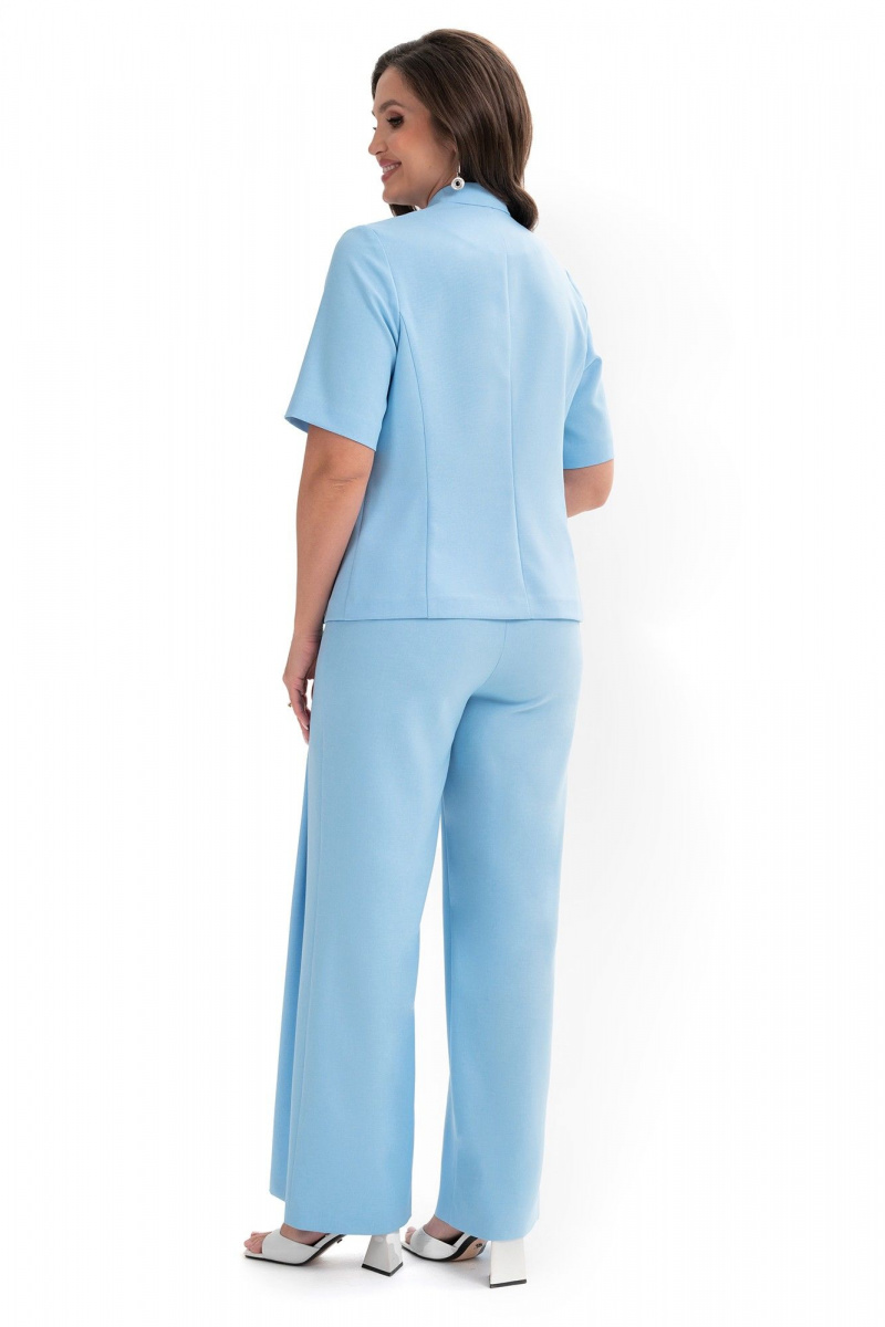 Брючный костюм Alani Collection 2334 голубой