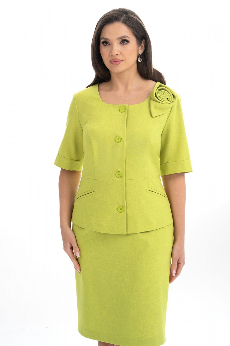 Юбочный костюм Alani Collection 2342 салатовый