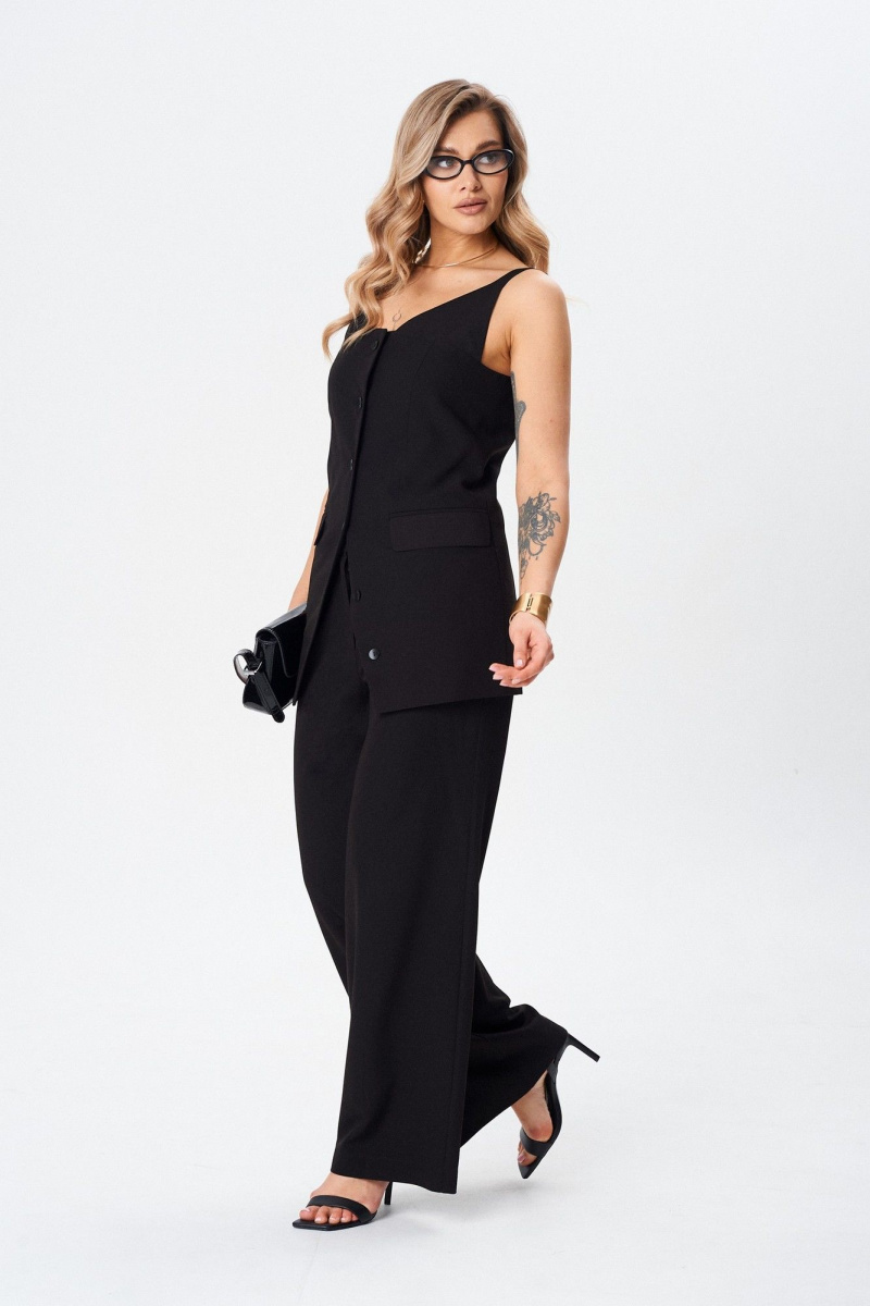 Брючный костюм BARBARA В225 черный