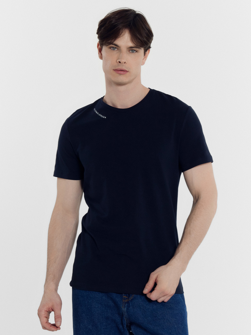 Футболки Mark Formelle 111774/24-4120П-5 т.синий_печать_Печать