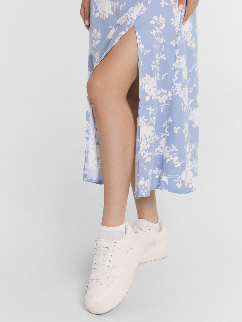 Платья Mark Formelle 152504/24-27338П-9 цветочки_на_пыльно_голубом