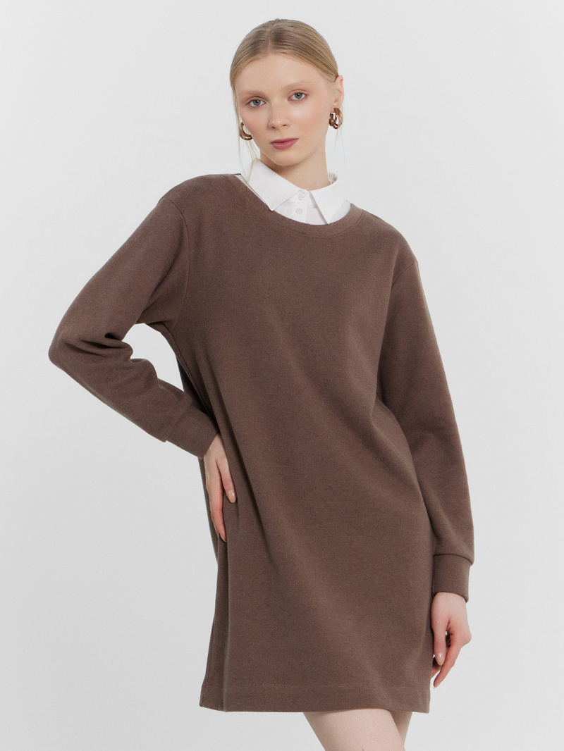Платья Mark Formelle 152602/24-30235Ц-26 кофейный_меланж_5364_D