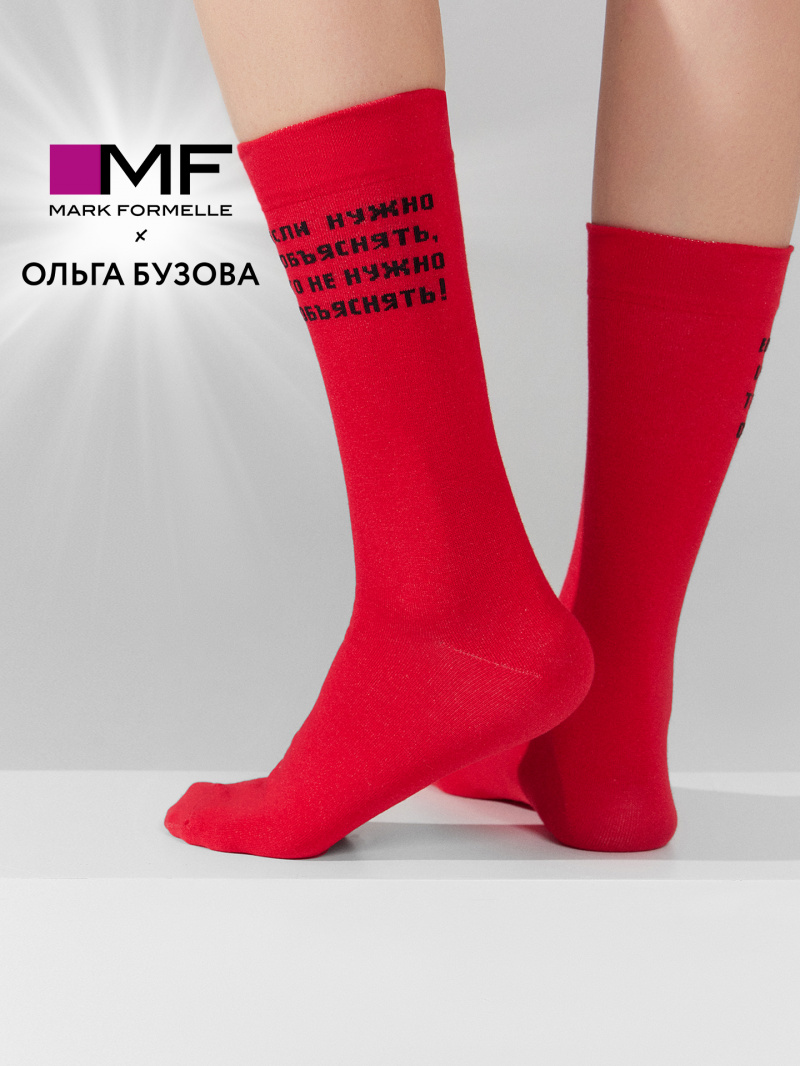 Носки и гольфы Mark Formelle 3008K-3018/253008K я.красный_рис.3018