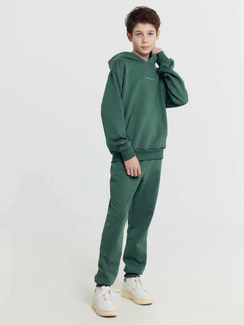 Костюм Mark Formelle 393347/Ф22/25180П-7 темная_зелень_печать_1_сл_на_пол_1сл_на_ПР_рук_1сл