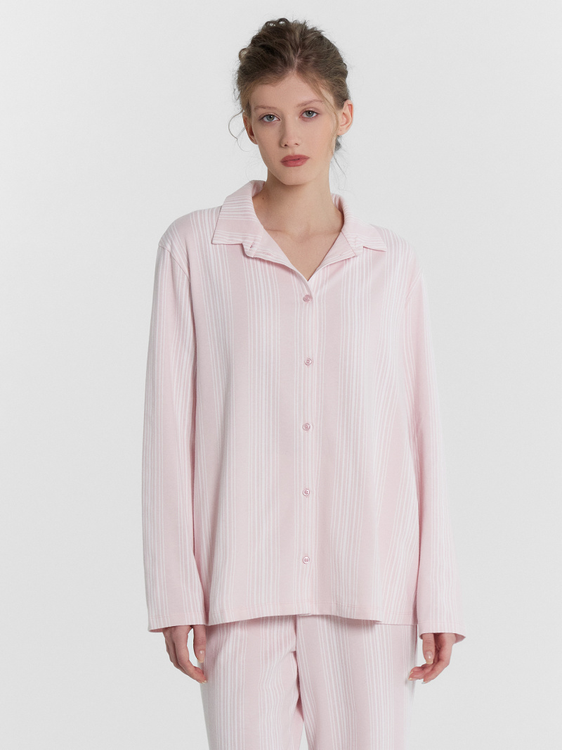 Пижамы Mark Formelle 592462/24-30413ПП-5 белая_полоска_на_нежно_розовом