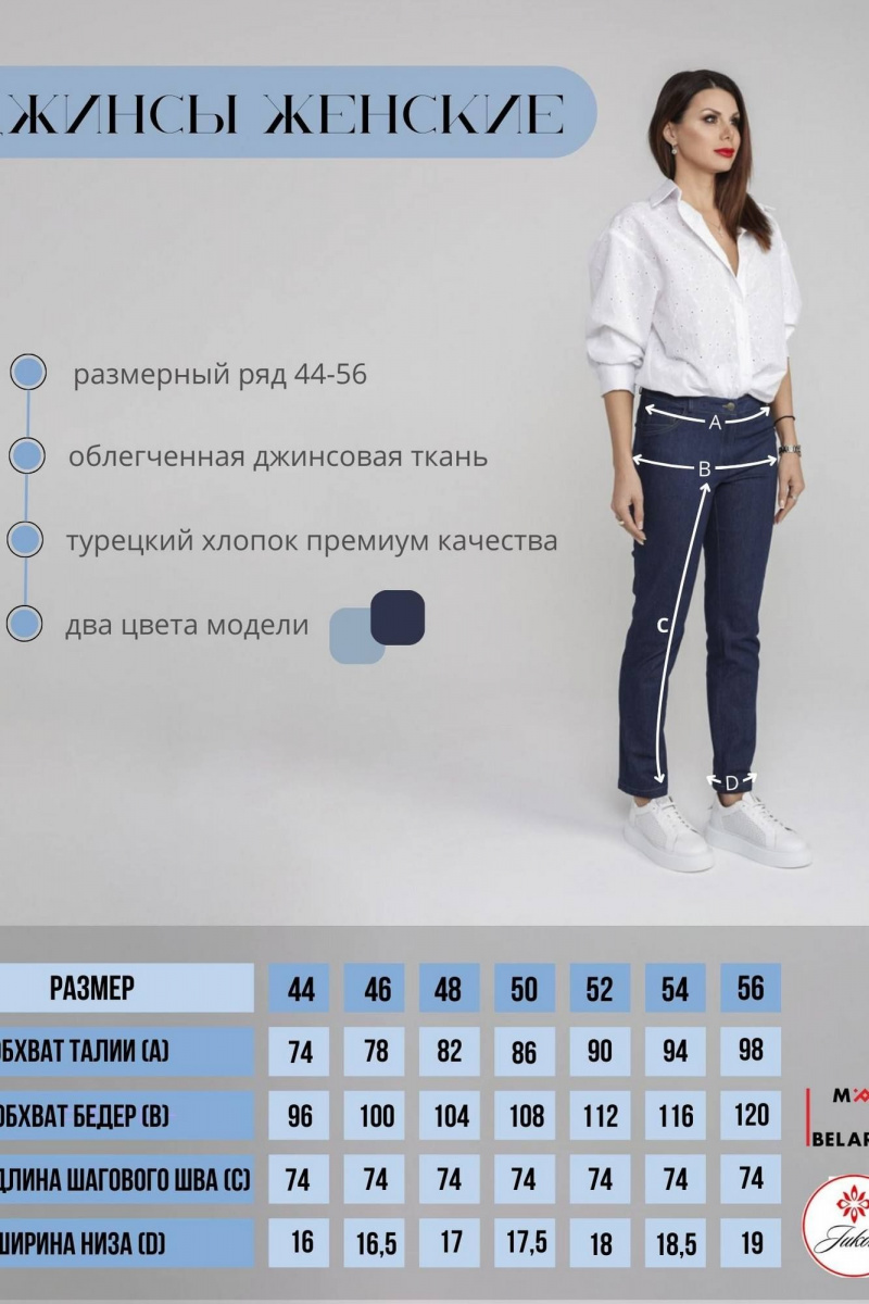 Брюки IUKONA Б556 деним