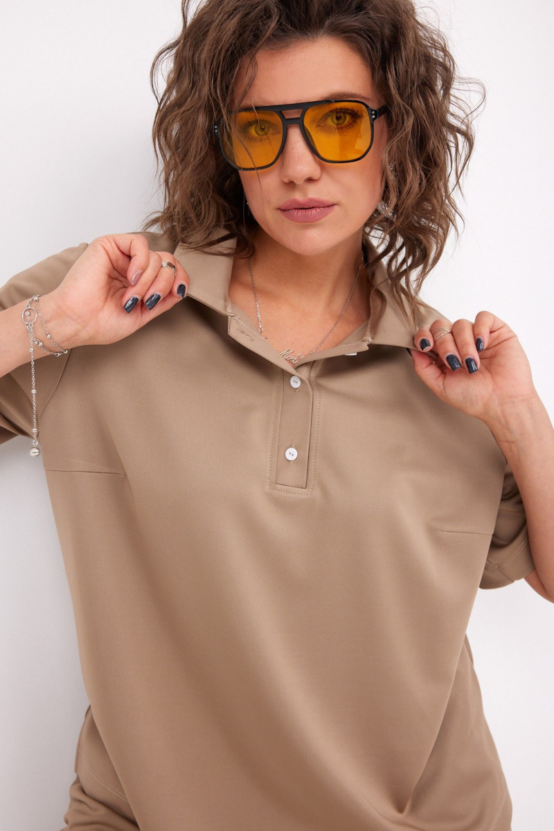 Женский комплект с шортами BegiModa 3092 визон