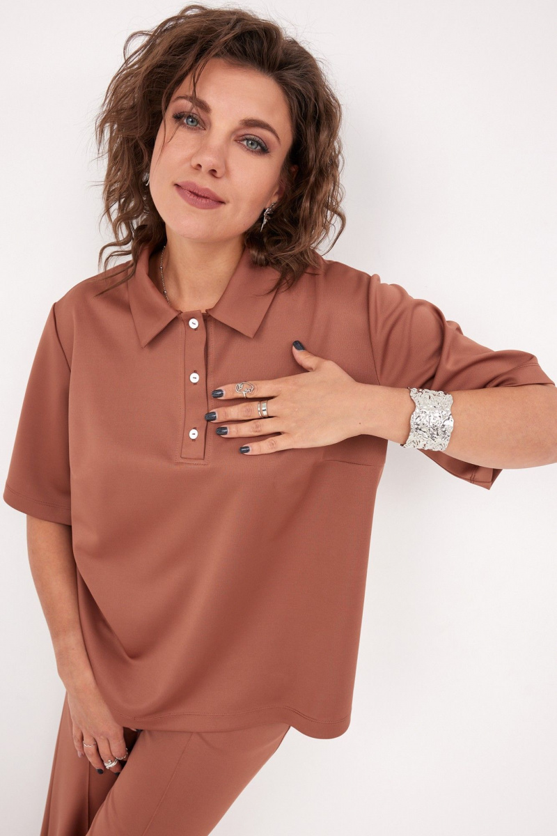 Брючный комплект BegiModa 3094 терракот