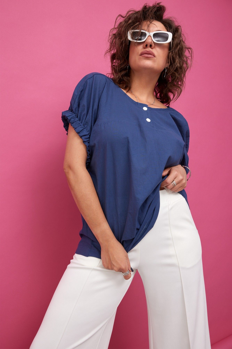 Блузы BegiModa 4124 синий