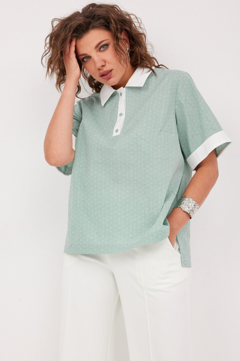Блузы BegiModa 4126 шалфей