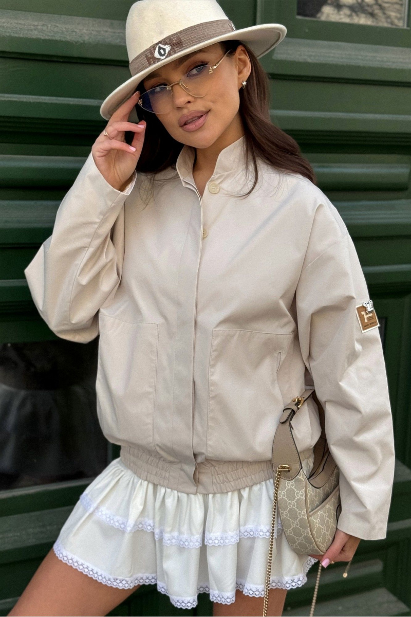 Женская куртка PRATA wear S033 бежевый