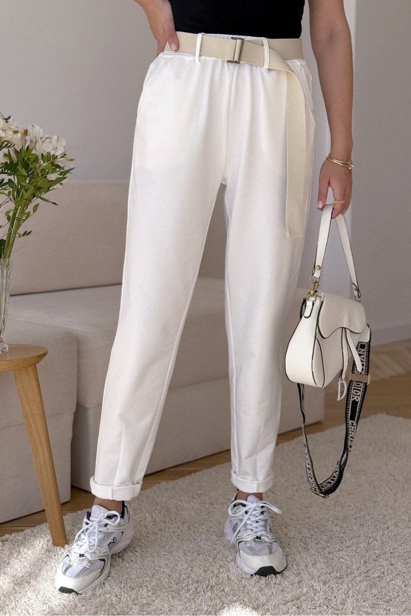 Брюки PRATA wear S034 молочный