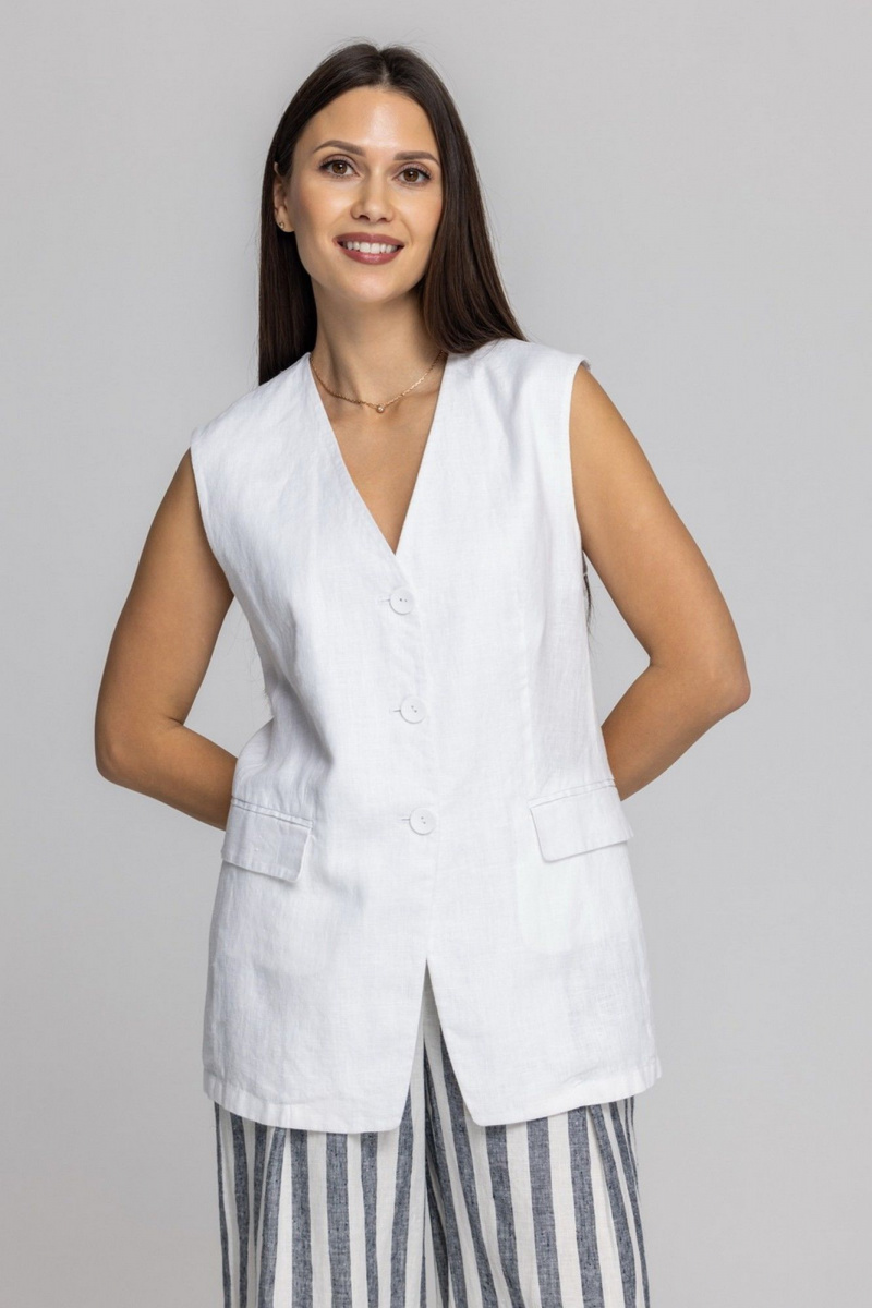 Жилеты FASHION CENTRE Л-3967/б белый