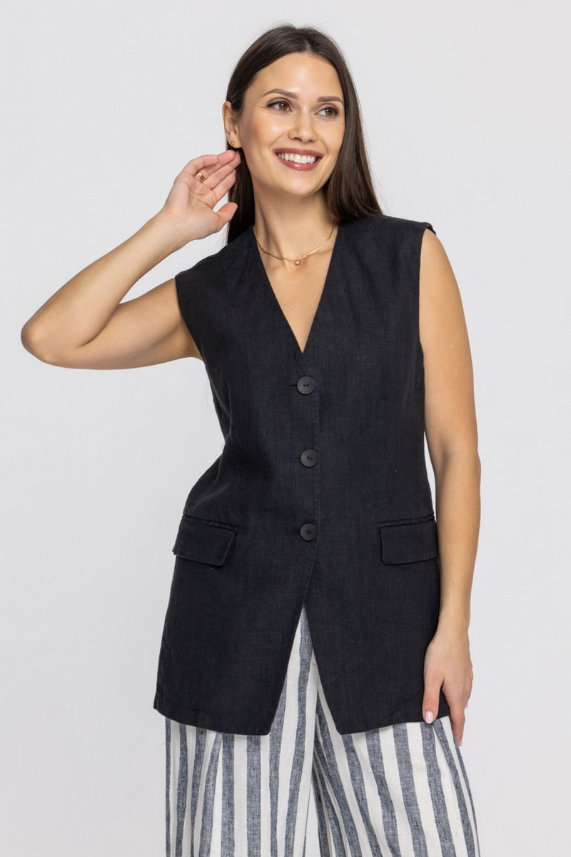Жилеты FASHION CENTRE Л-3967/ч чёрный