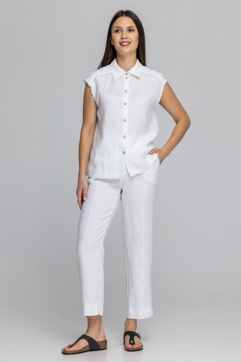 Брюки FASHION CENTRE Л-3971/б белый