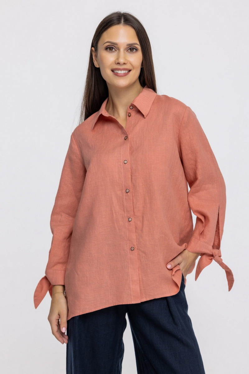 Блузы FASHION CENTRE Л-3980/л лососевый