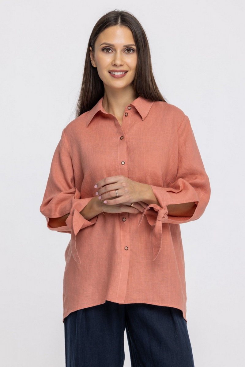 Блузы FASHION CENTRE Л-3980/л лососевый