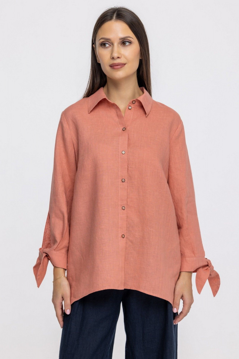 Блузы FASHION CENTRE Л-3980/л лососевый