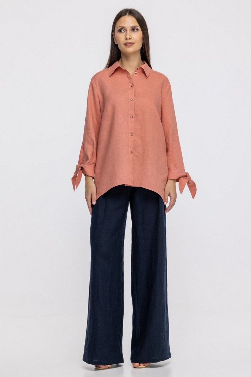 Блузы FASHION CENTRE Л-3980/л лососевый