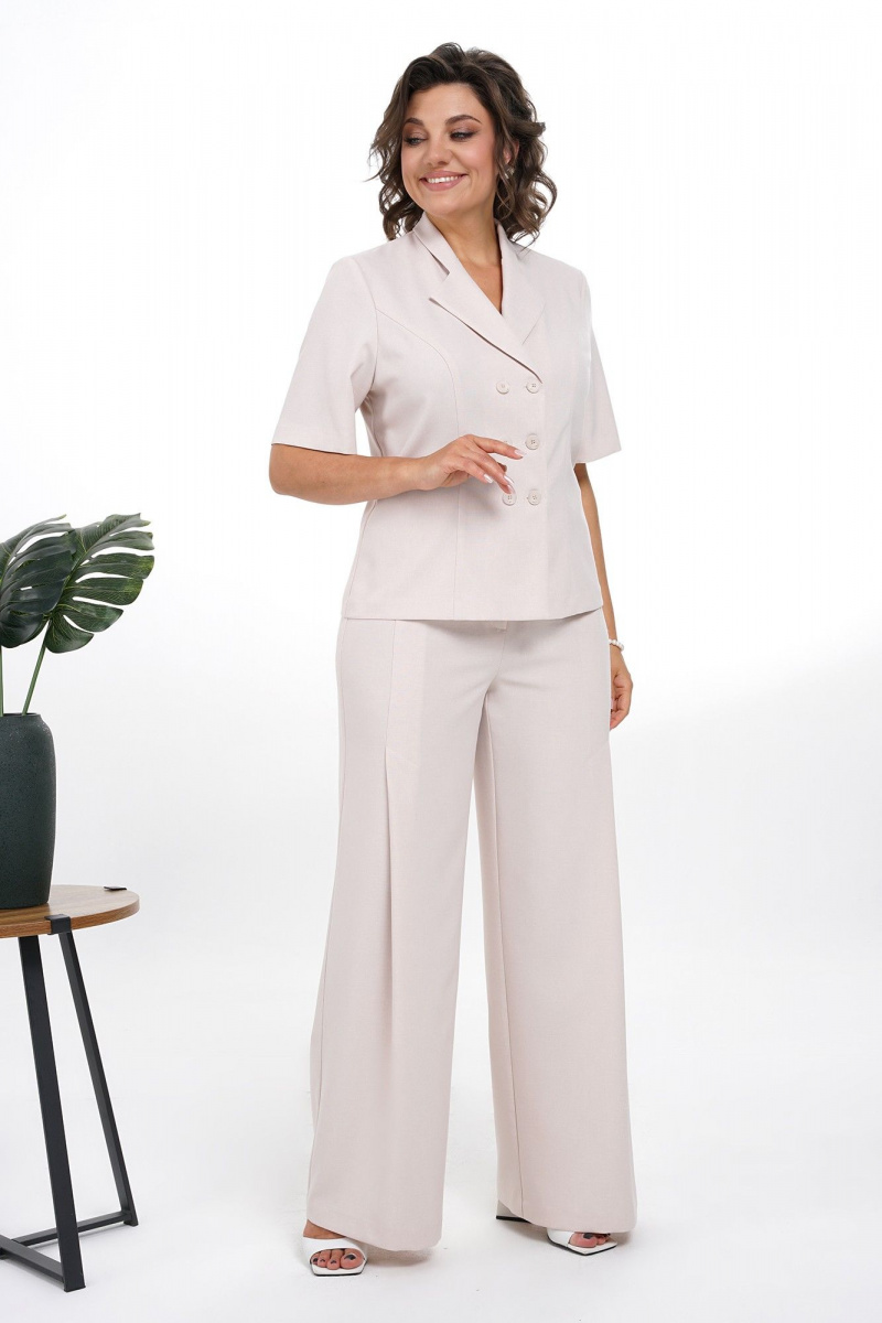 Брючный комплект Alani Collection 2334 пудра