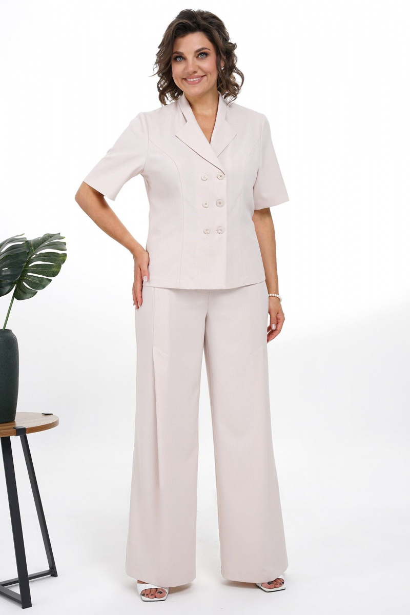 Брючный комплект Alani Collection 2334 пудра
