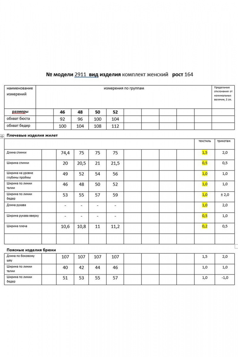 Брючный комплект Мода Юрс 2911 молочный_полоска