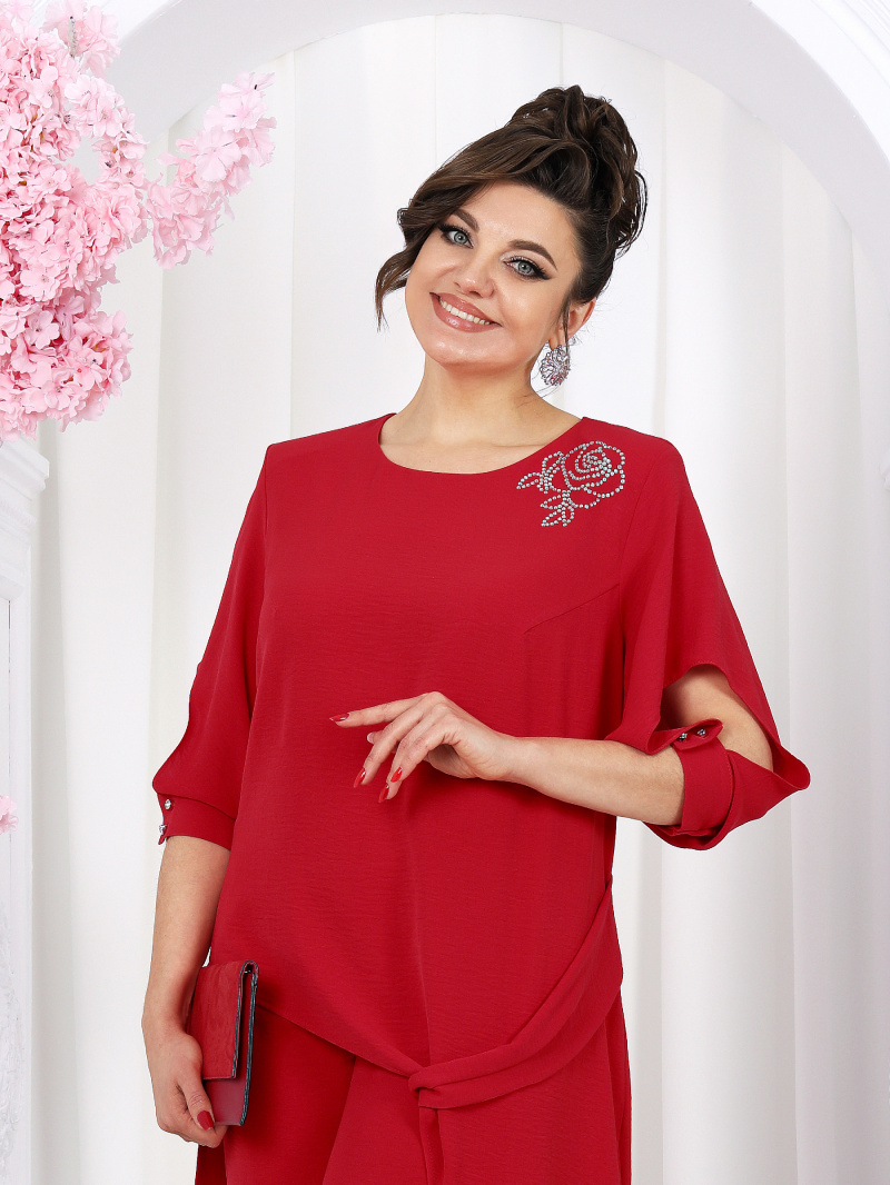 Брючный комплект Ninele 6051 красный