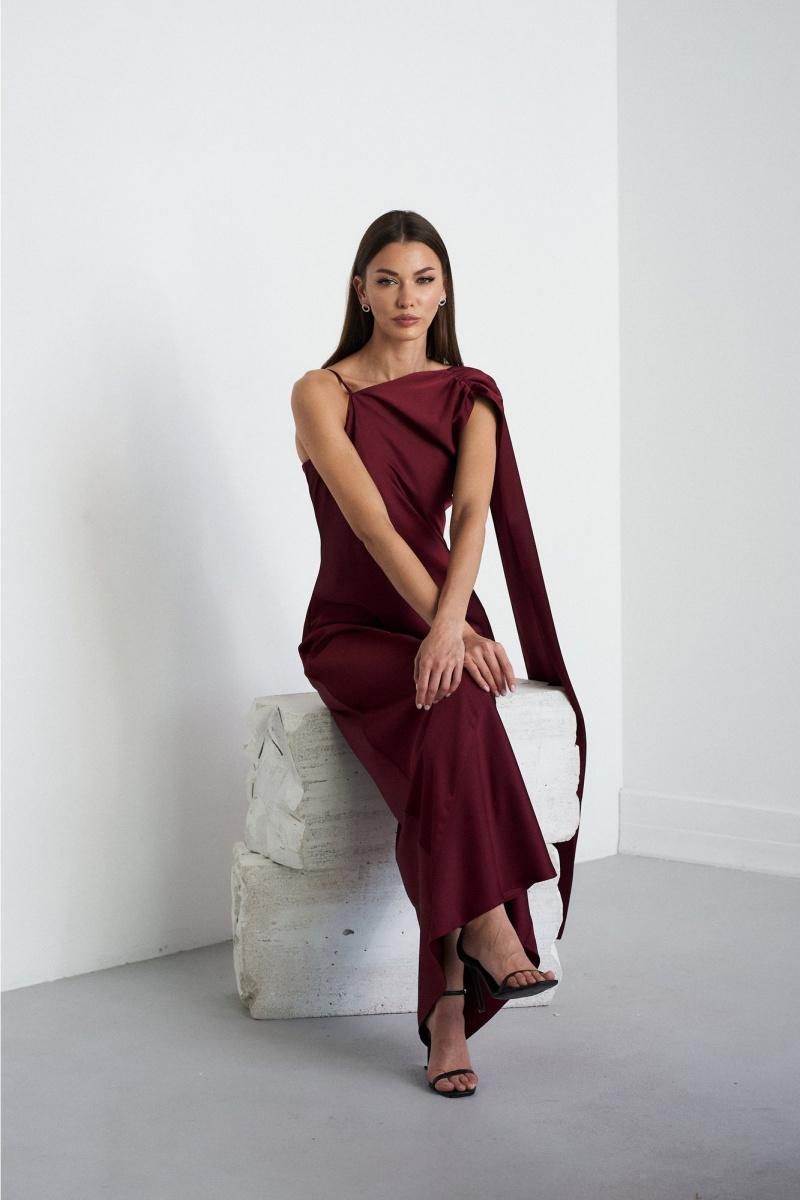 Платья Lady Line 1594 бордо