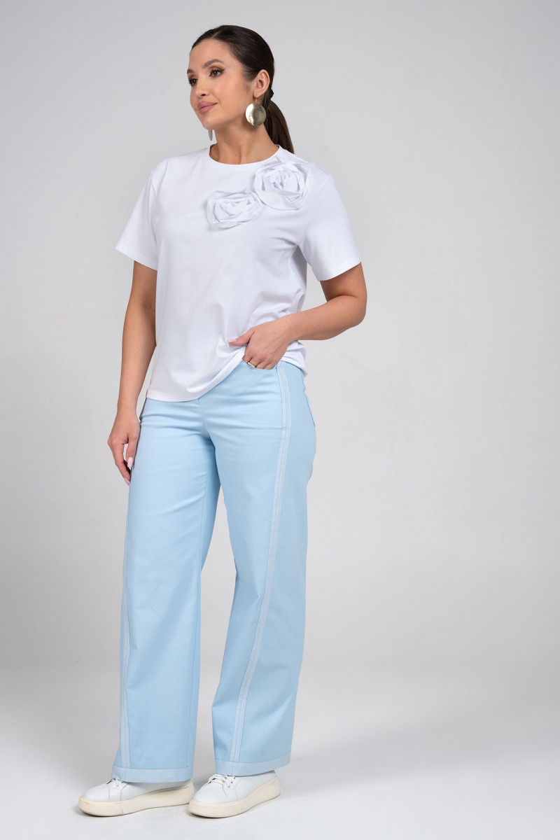 Брючный комплект Alani Collection 2360 голубой