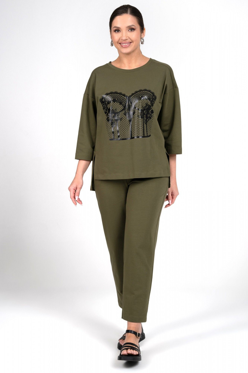 Брючный комплект Alani Collection 2330 хаки