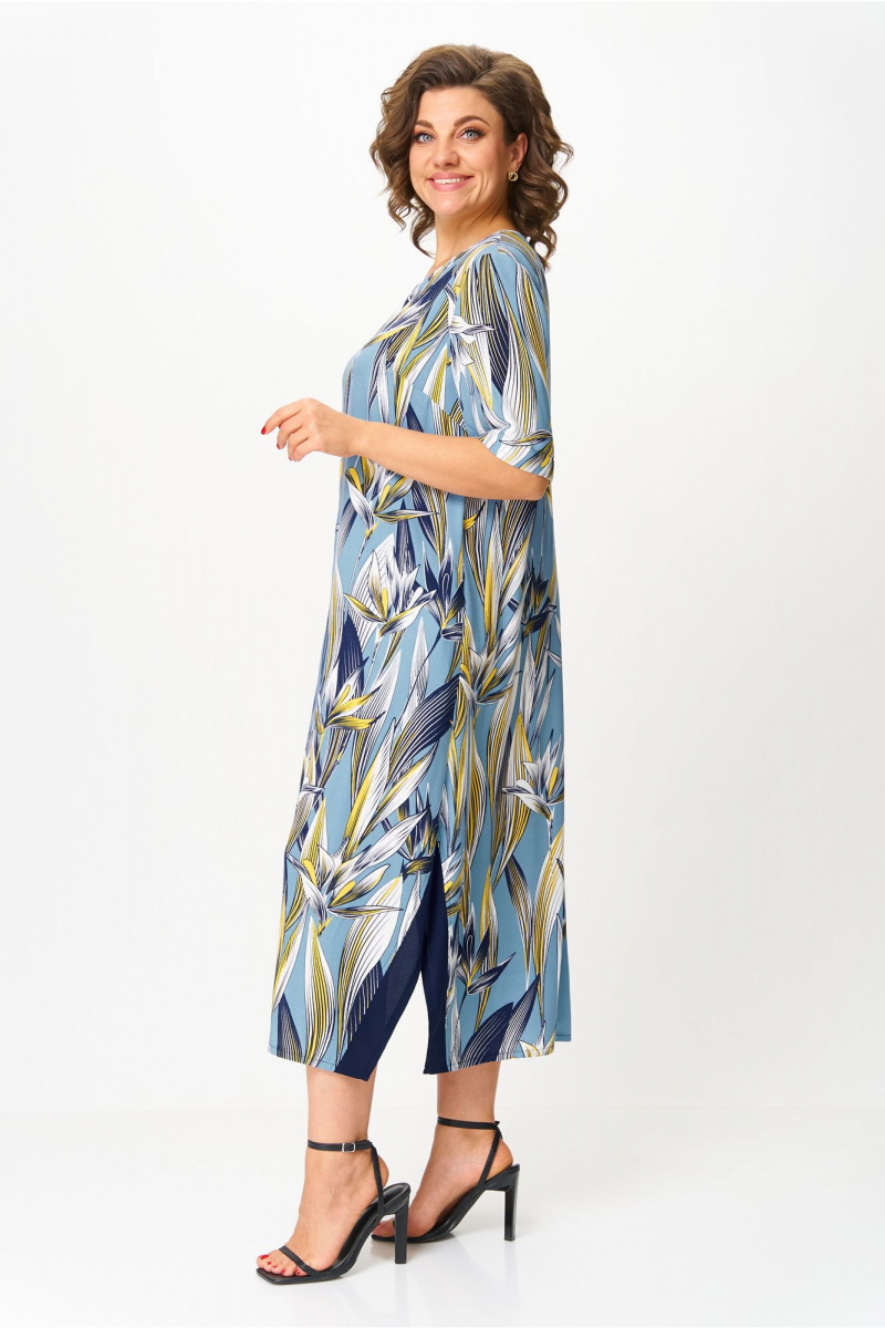 Платья Michel chic 2168 голубой_цветы