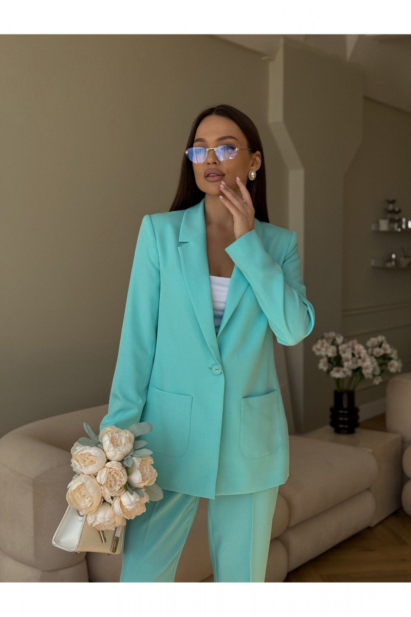 Брючный костюм Dilana VIP 2056 мята_тиффани