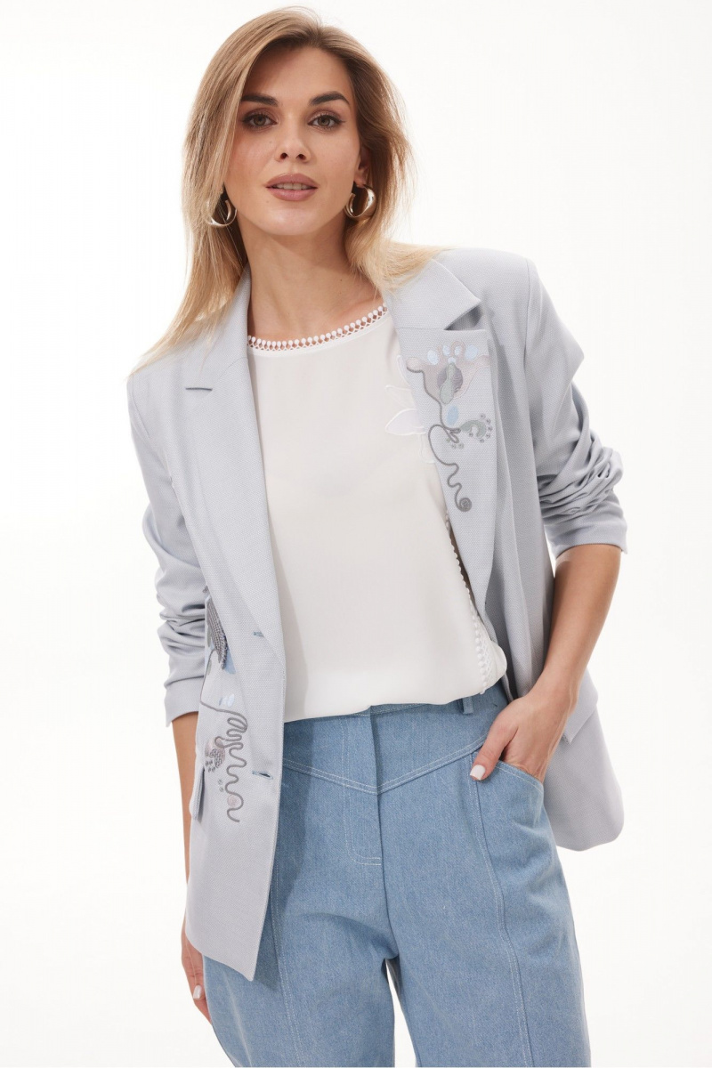 Жакеты NiV NiV fashion 440 голубой