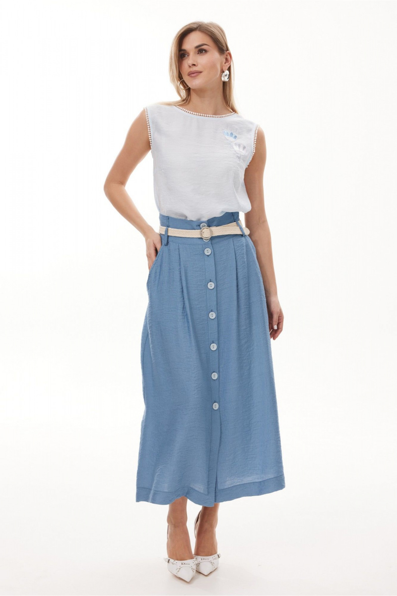 Блузы NiV NiV fashion 452 светло-голубой