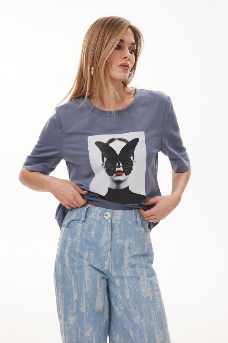Брюки NiV NiV fashion 464 джинс_голубой