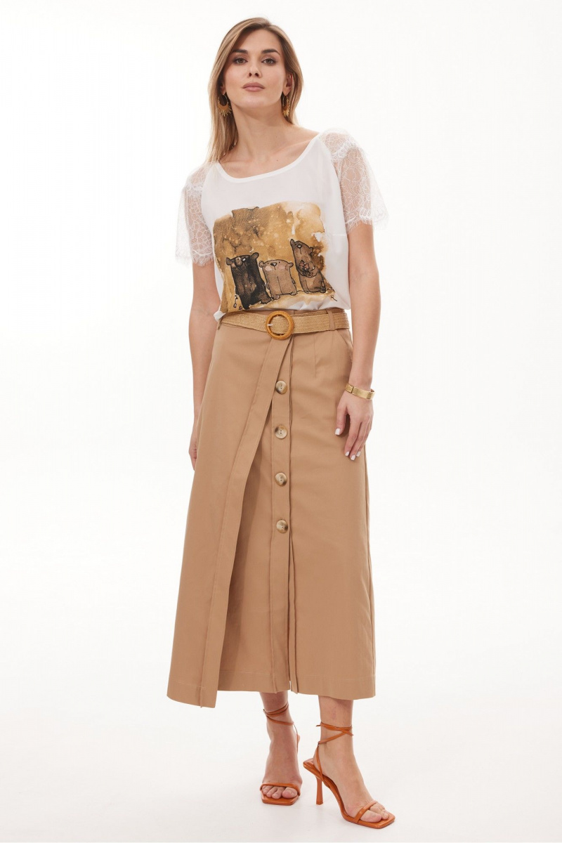 Блузы NiV NiV fashion 6112 молочный