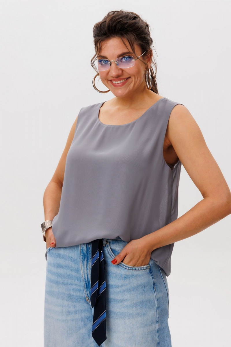 Блузы Anelli 1600 графитовая_пыль