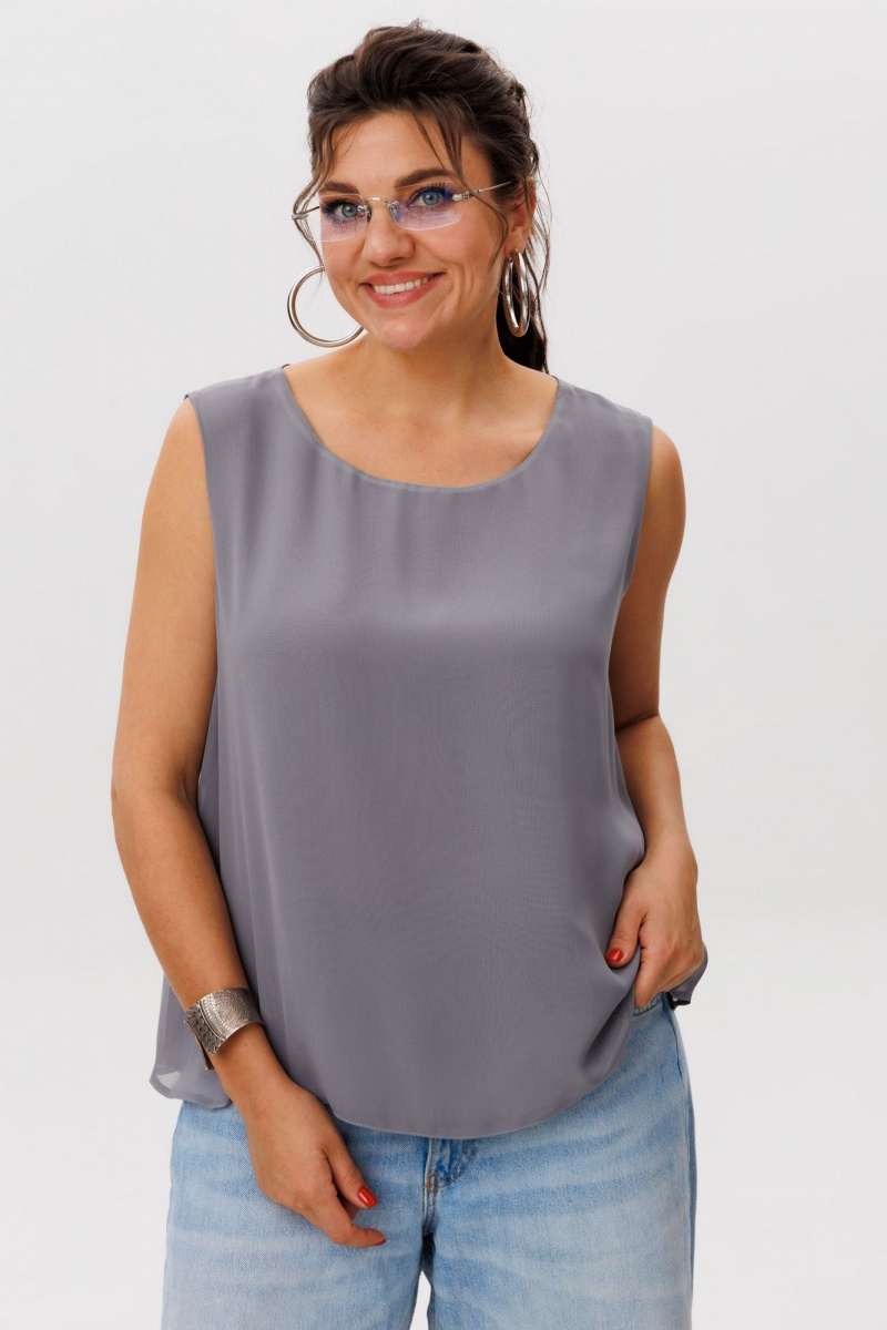 Блузы Anelli 1600 графитовая_пыль