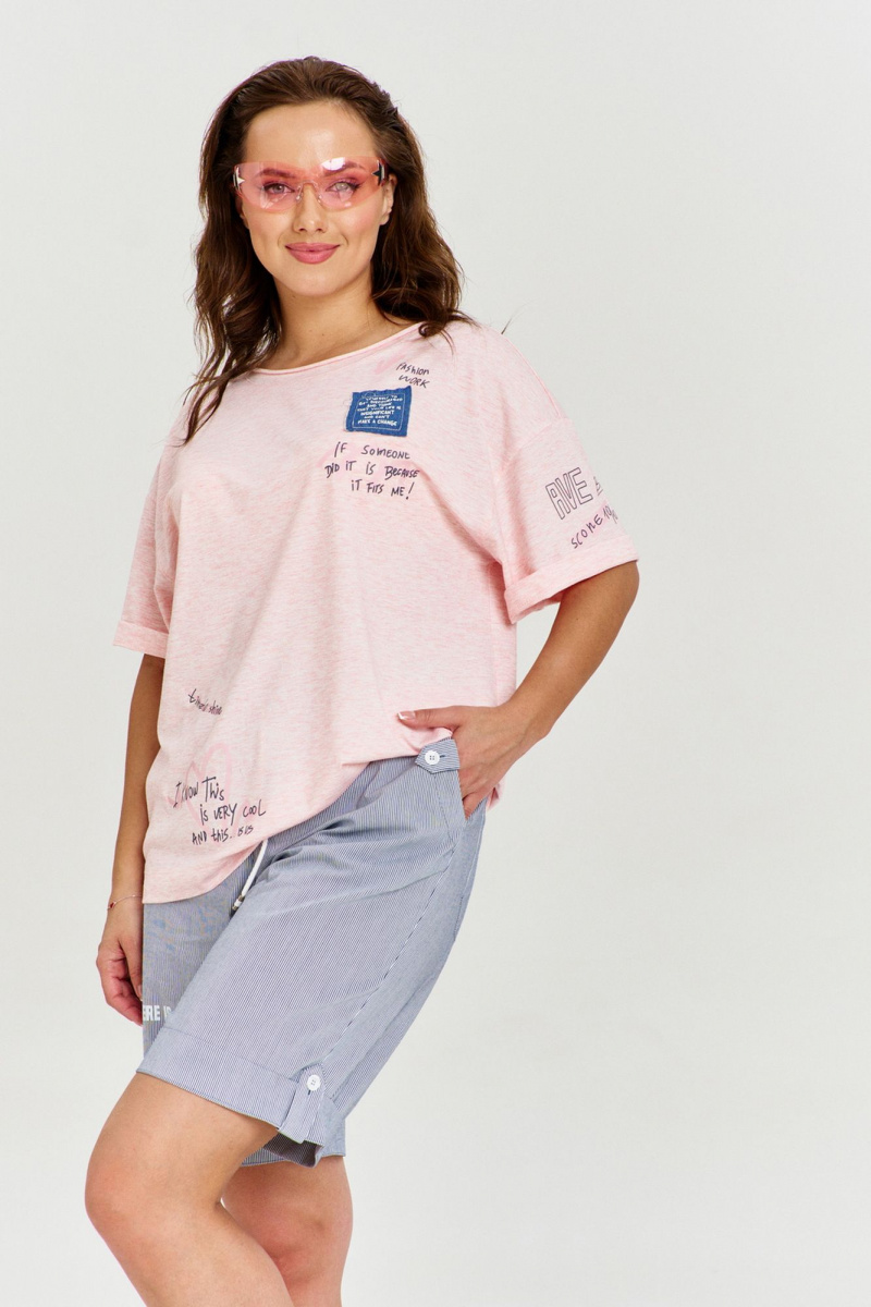Майки AVE RARA 2233 розовый_меланж