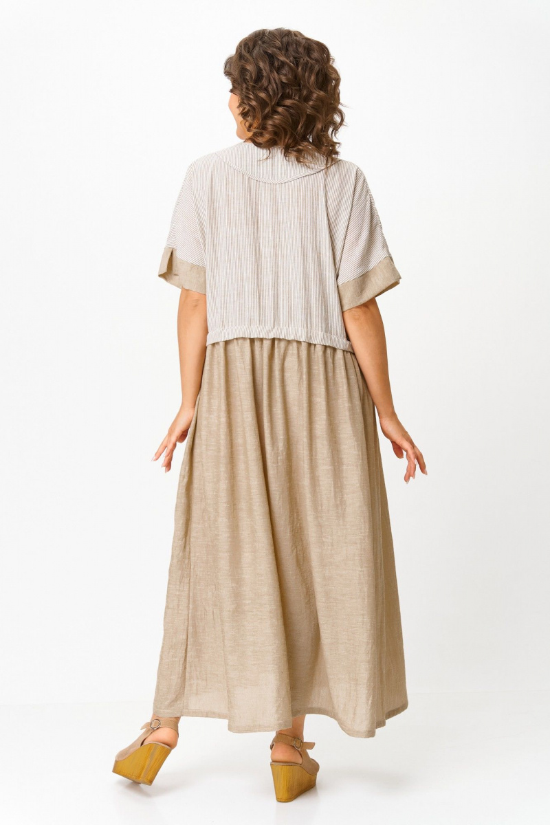 Платья Michel chic 2181 бежевая_полоска