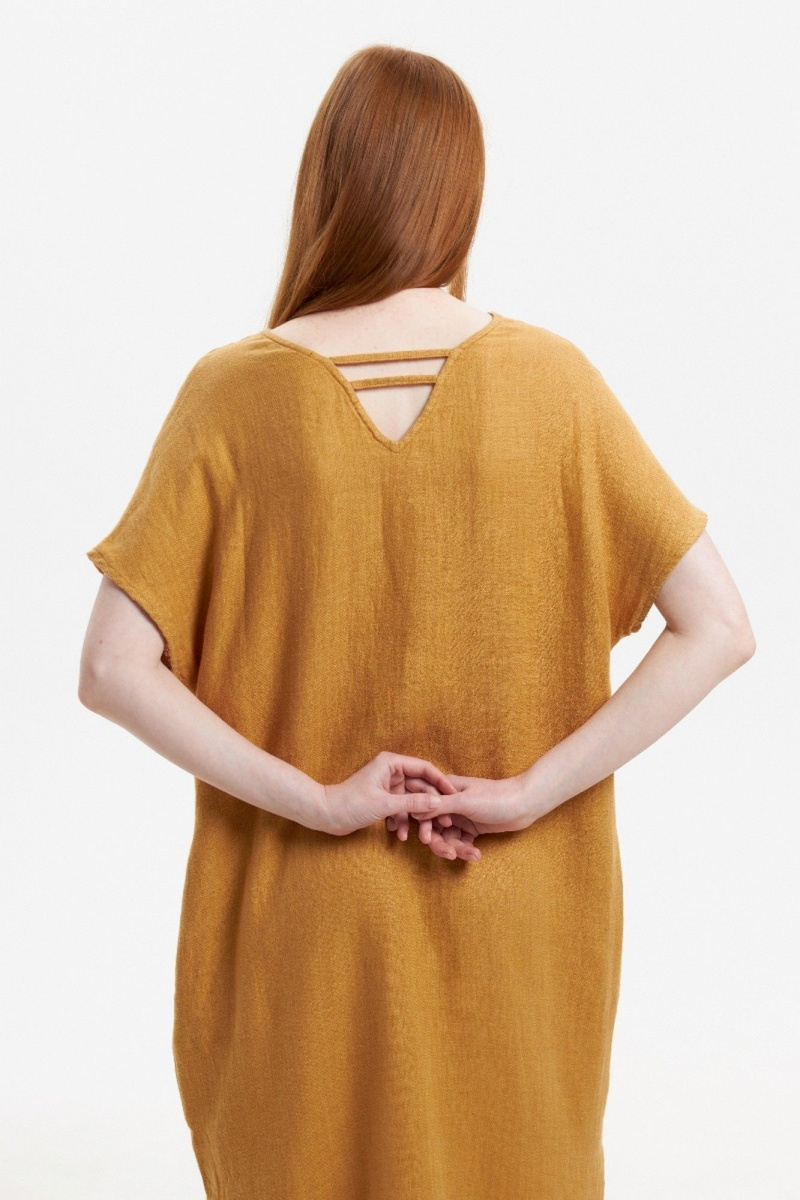 Платья Individual design 25253 горчичный