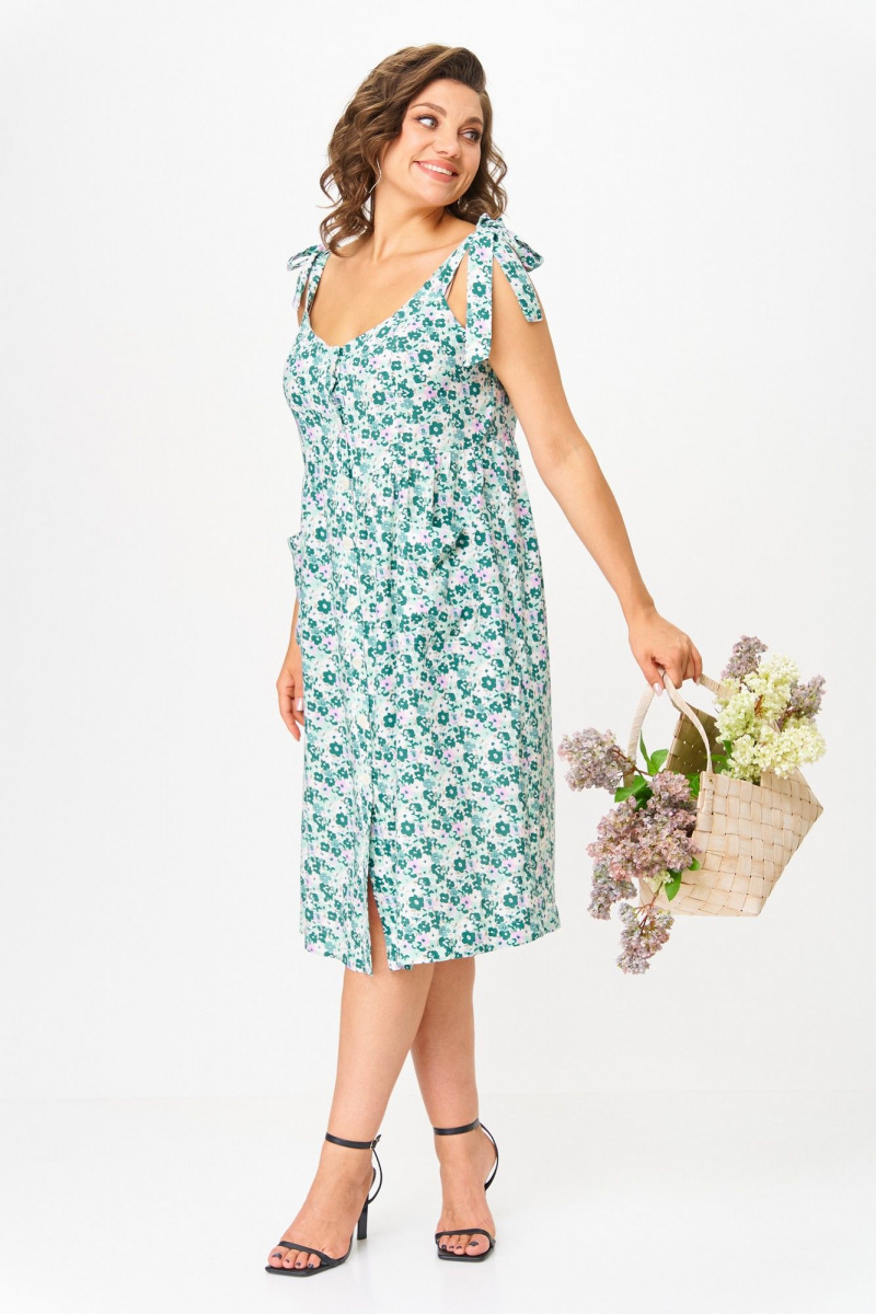Платья Michel chic 2130 бирюза_цветы